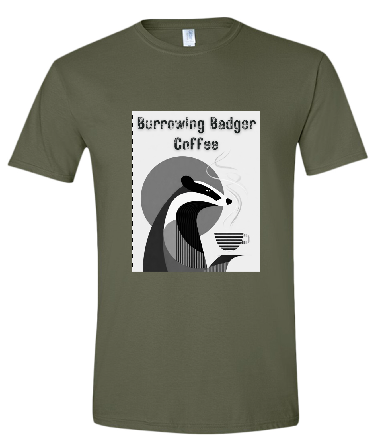 Afternoon Coffee Badger T-shirt