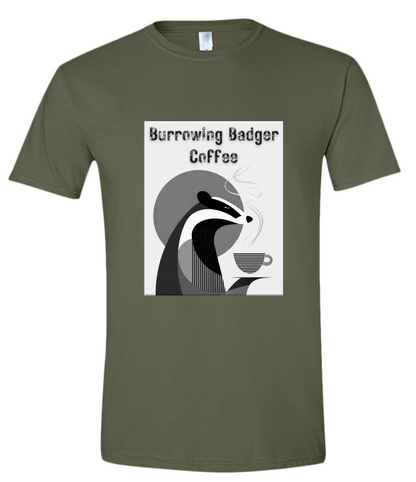 Afternoon Coffee Badger T-shirt